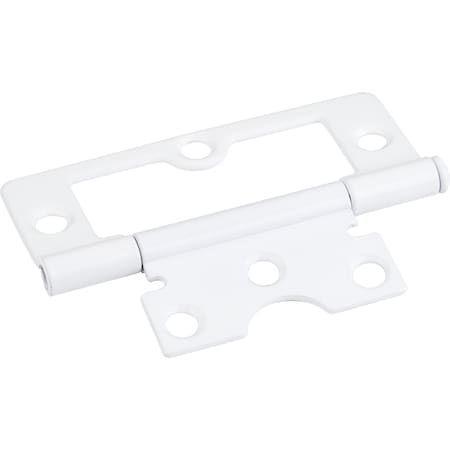 Hardware Resources White 3" Swaged Loose Pin Non-Mortise Hinge with 6 Holes 9802WH